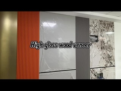 PET Bamboo Charcoal Wood Veneer high gloss marble Interior decoration wall panel
