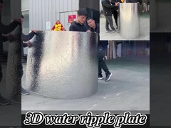 Factory customized high quality PET water ripple bamboo charcoal wood veneer panels