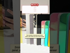 5mm Hot Selling Product Mirror PET Wall Panel Waterproof Bamboo Charcoal Wood Veneer