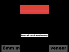 Mirror Wall Panel PVC Bamboo Charcoal Wall Panels Moistureproof