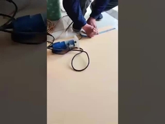 Bamboo charcoal wood veneer panel grooving and corner bending