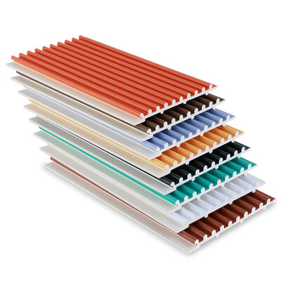 Quality  Factory Customized Fireproof PVC Co-Extruded Small Round Board Wall Panels factory