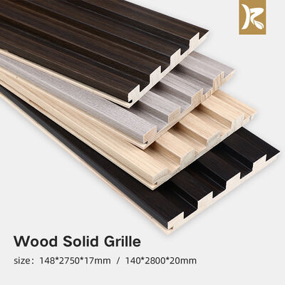 Quality  Environmental Protection Wall Panel Wood Grille Groove Solid Wood Wall Panel factory