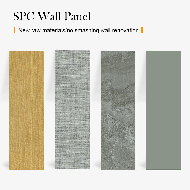 High Strength Waterproof SPC Wall Panel Tiles Modern Luxury Marble Finish Stone Plastic Composite Material