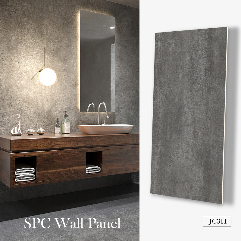High Strength Waterproof SPC Wall Panel Tiles Modern Luxury Marble Finish Stone Plastic Composite Material