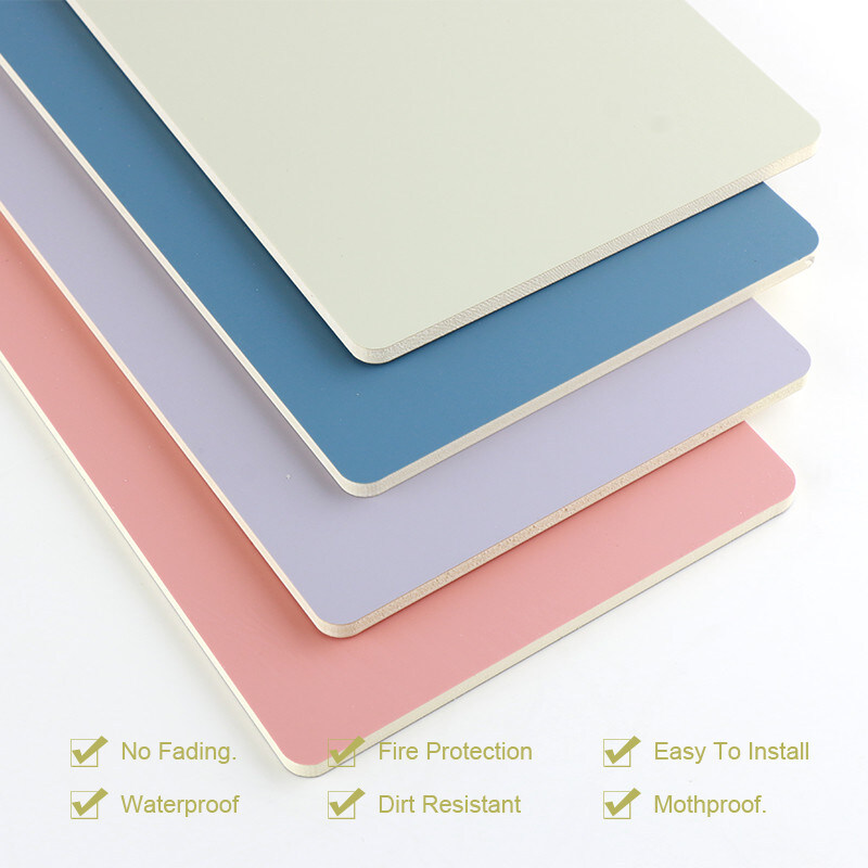 Moisture Proof Skin Feeling PVC Wall Panels Decorative Wood Veneer Panels