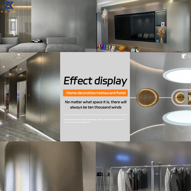 Metal Wood Veneer Solid Waterproof Flame Retardant Decorative PVC Wall Panels