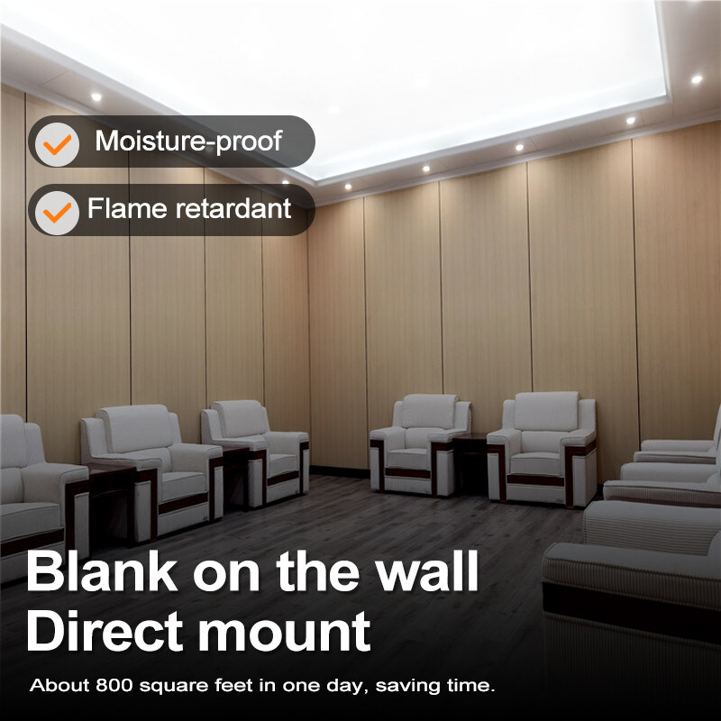 Wood Grain PVC Wall Board 5mm Flexible Bamboo Charcoal Decorative Wall Panel