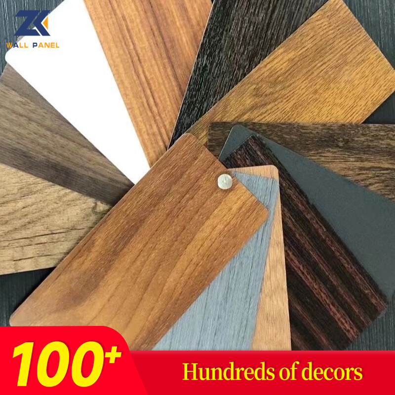 Indoor Decorative PVC Wall Panels Indoor Bamboo Charcoal Wood Grain Wall Panels