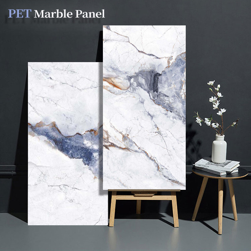 Waterproof And Easy To Install Marble Wood Veneer Panels Interior Decorative Wall Panels New Products Marble Wall Panels