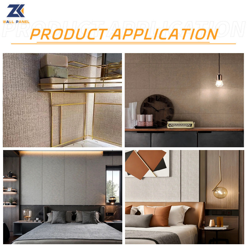 Hot Products Interior Decoration Waterproof Bamboo Charcoal Fabric Wall Panel