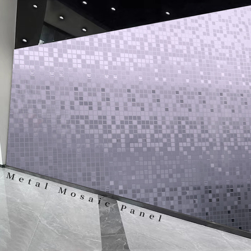 Mosaic Wall Decor PET Wall Panel Bamboo Charcoal Fiber Wood Veneer Board