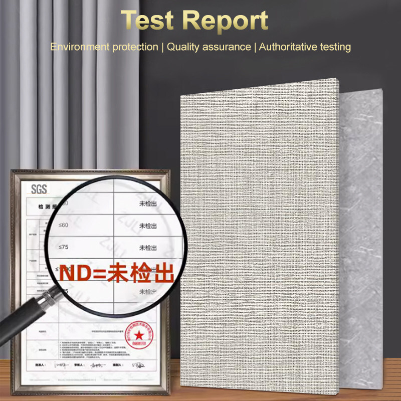 5 / 8mm Fabric Textured Decorative Panels Bamboo Charcoal Wood Veneer Board