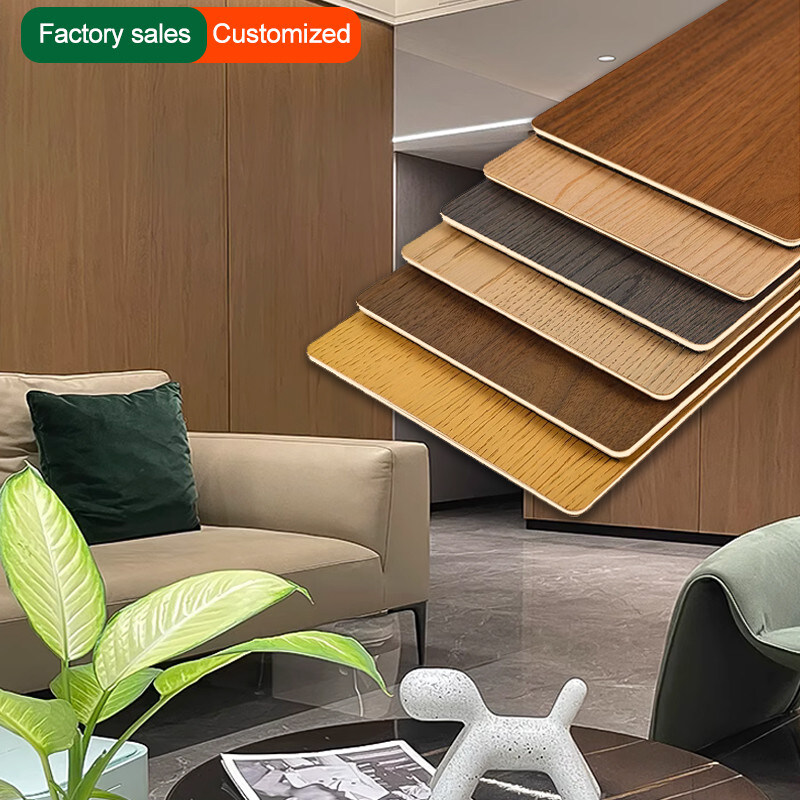 5mm Wood Grain PVC Wall Board Flexible Bamboo Charcoal Decorative Wall Panel