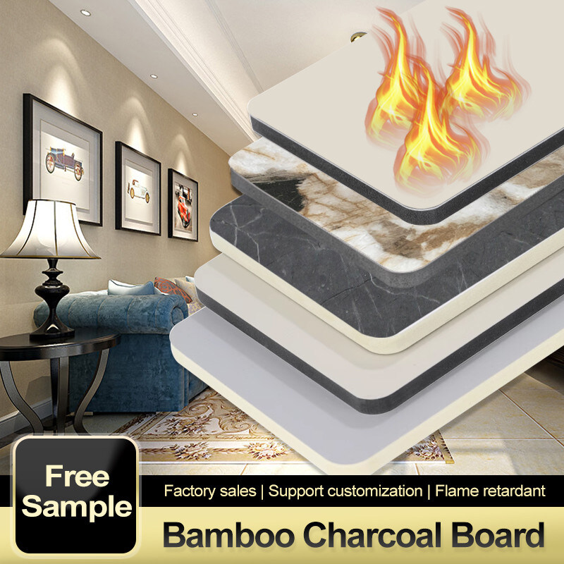 Modern High Gloss Marble Sheet Panel Luxury Wall Decoration Bamboo Crystal Board