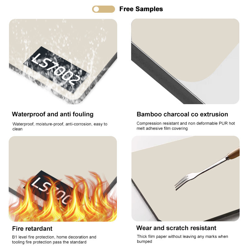 Modern High Gloss Marble Sheet Panel Luxury Wall Decoration Bamboo Crystal Board