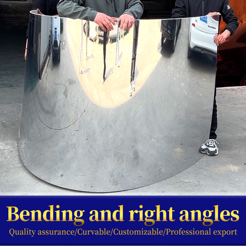 Hotel Light Luxury PET Decorative Bamboo Charcoal Wood Veneer Mirror Wall Panel