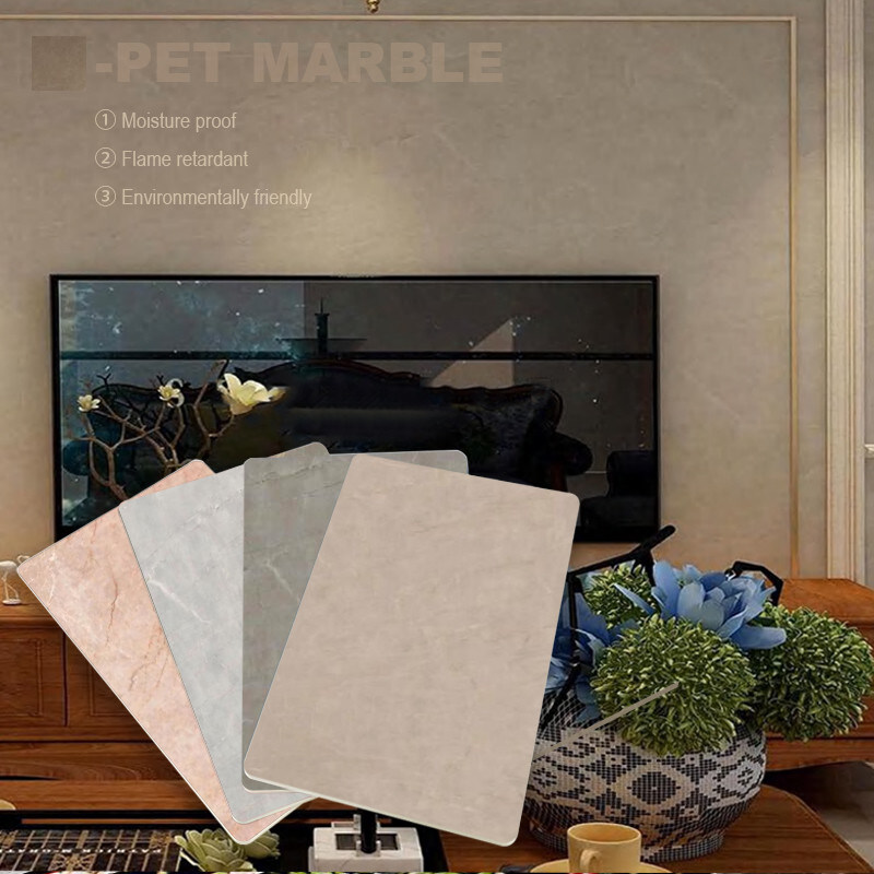 Waterproof Pvc Wood Sheet Bamboo Charcoal Wall Board For Interior Decoration