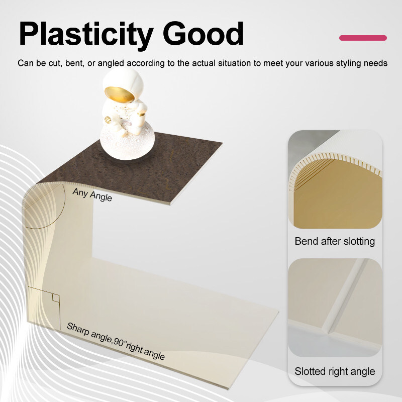 Interior Decorative Panels For Walls Waterproof Wood Grain Bamboo Charcoal Wall Board