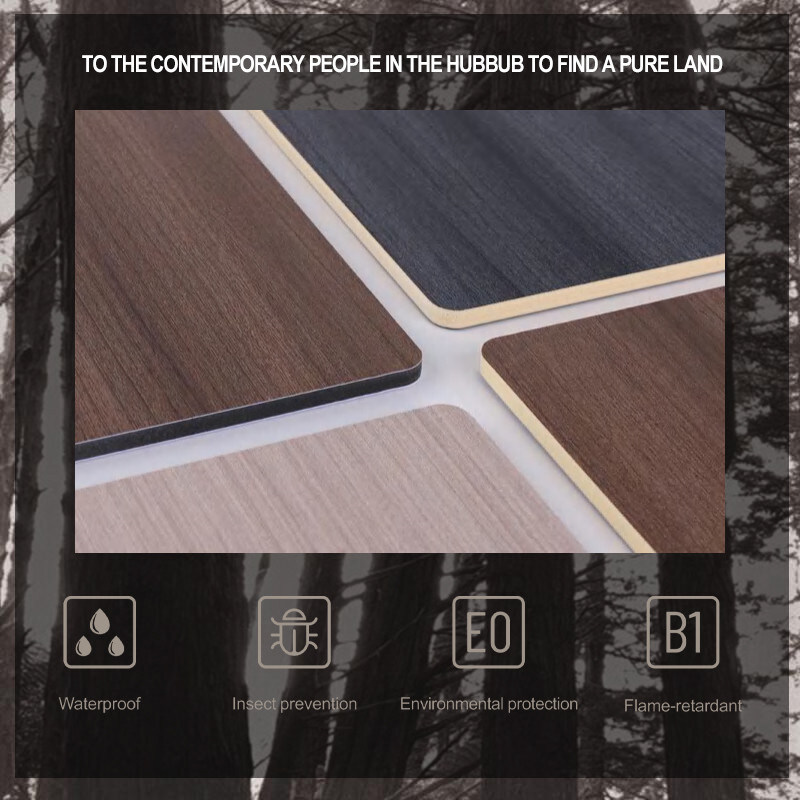 8mm PVC Wall Panel Decorative Fireproof Wood Veneer Bamboo Fiber Seamless Wall Board