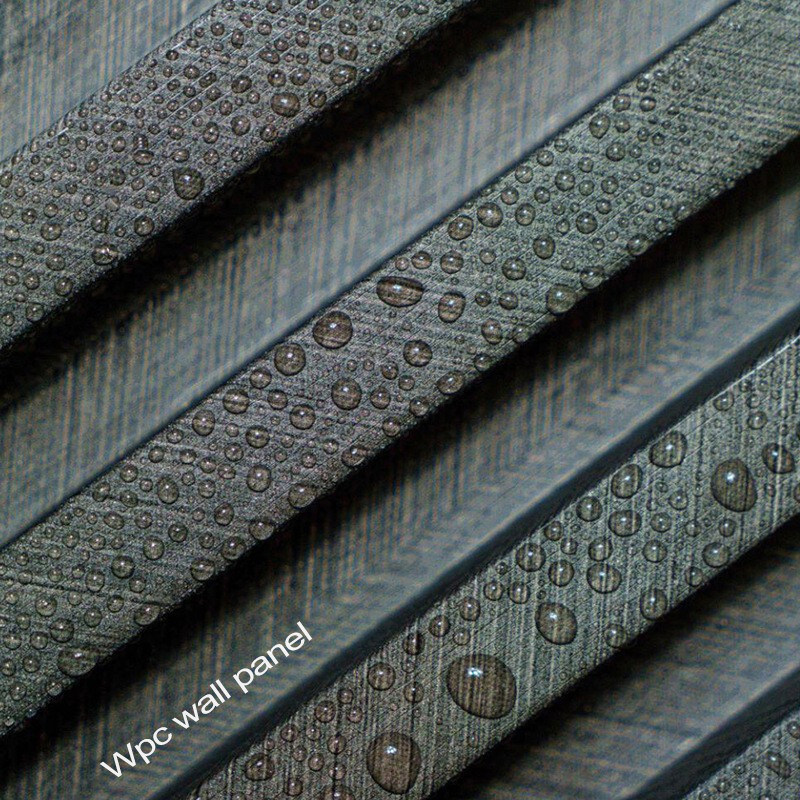 Interior Decorative WPC Wall Panels 3D Solid Wood Grill Panel