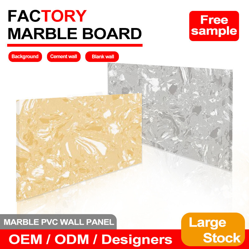 Modern Attractive 5MM High Gloss Wall Marble Panel For Interior PVC Marble Sheet