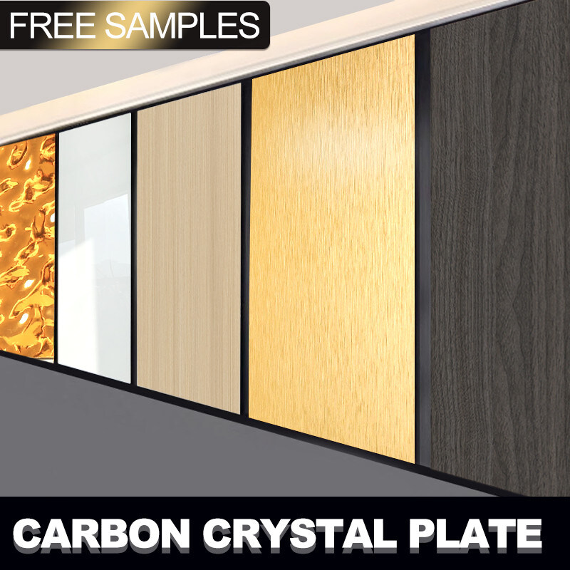 Modern 5MM Bamboo Carbon Fiber Metal Wall Panels For Interior Decoration