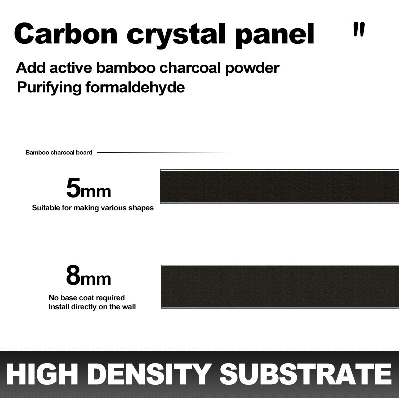 Modern 5MM Bamboo Carbon Fiber Metal Wall Panels For Interior Decoration