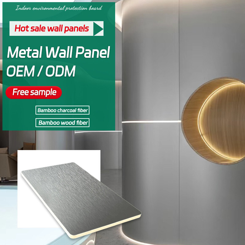 Factory Wholesale Flexible Bamboo Wood Fiber Metal PVC Wall Panel For Use In KTV