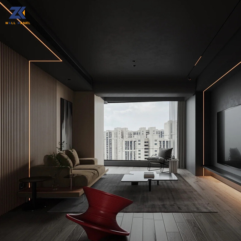 1.22*2.6m Decorative Metal Bamboo Fiber Wall Panel Interior