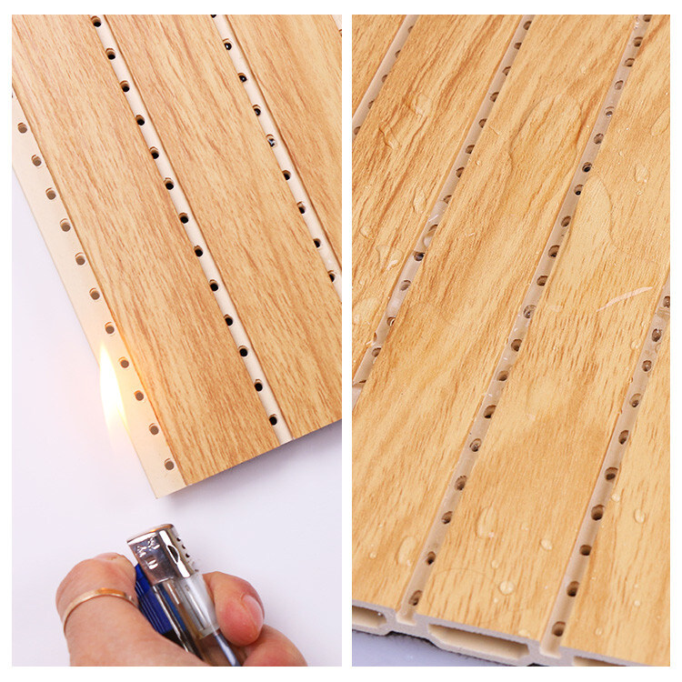 Decorative Fireproof WPC Soundproof Wall Panel 1.22*3m 1.22*2.8m