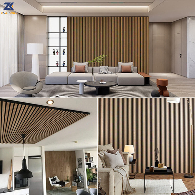 Factory Direct Sales Solid Wood Panel Interior Decoration Materials Wooden Acoustic Panel