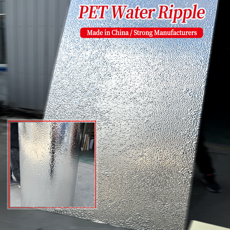 PET 3D Water Ripple Wood Veneer 8mm High Density Bamboo Charcoal Wood Wall Panel