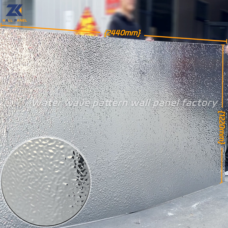 Water Ripple Corrugated Wall Panel Lobby Facade Interior Decorative Wall Panel