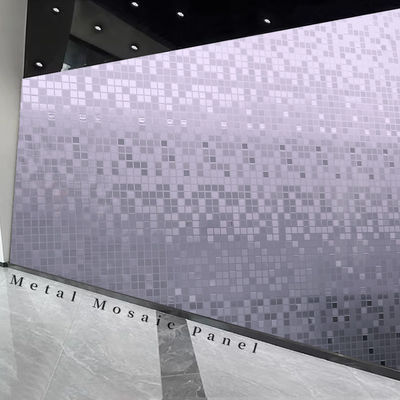 Mosaic Wall Decor PET Wall Panel Bamboo Charcoal Fiber Wood Veneer Board