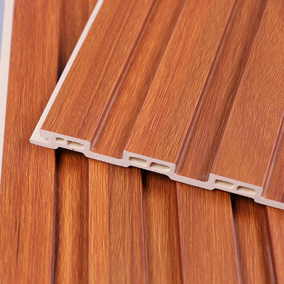 Bamboo Charcoal Thermoplastics WPC Wood Slat Panel 1220*2440*5mm