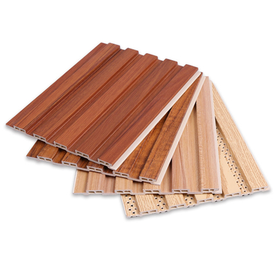 Bamboo Charcoal Thermoplastics WPC Wood Slat Panel 1220*2440*5mm
