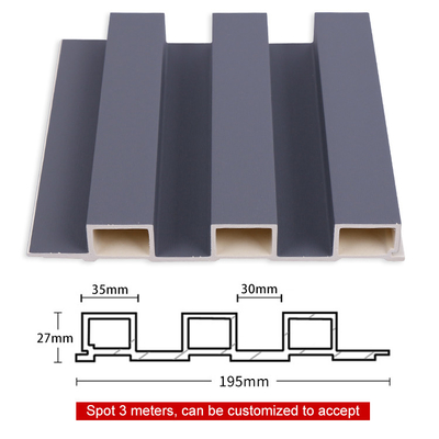 Customized Co Extruded WPC Wood Panel Wall Board Fire Resistant