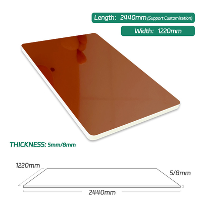 Factory Pirce Environmentally Friendly Light Luxury Mirror Bamboo Fiber Wood Veneer