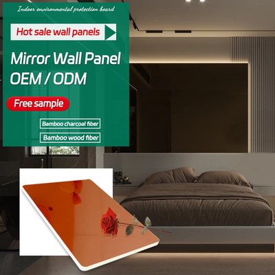 Factory Pirce Environmentally Friendly Light Luxury Mirror Bamboo Fiber Wood Veneer