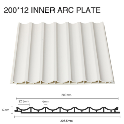 Aging Resistance WPC Fluted Wall Panel Installation Antibacterial