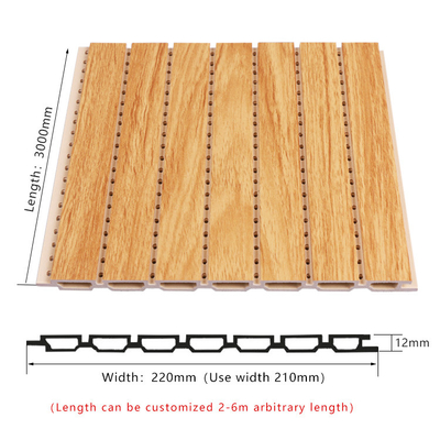Wood Plastic Composite WPC Sound Proofing Panels Bendable